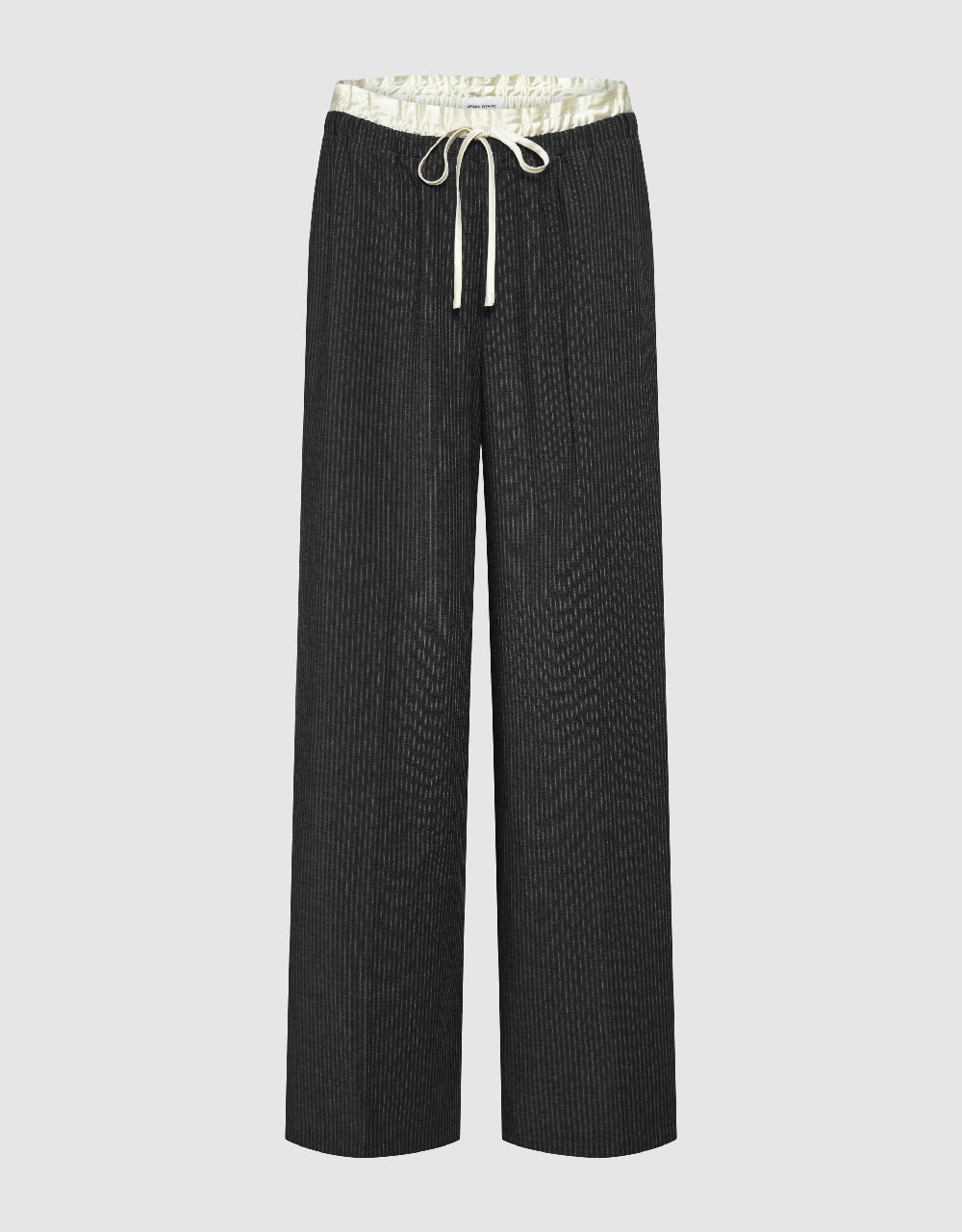 Drawstring Waist Straight Pants