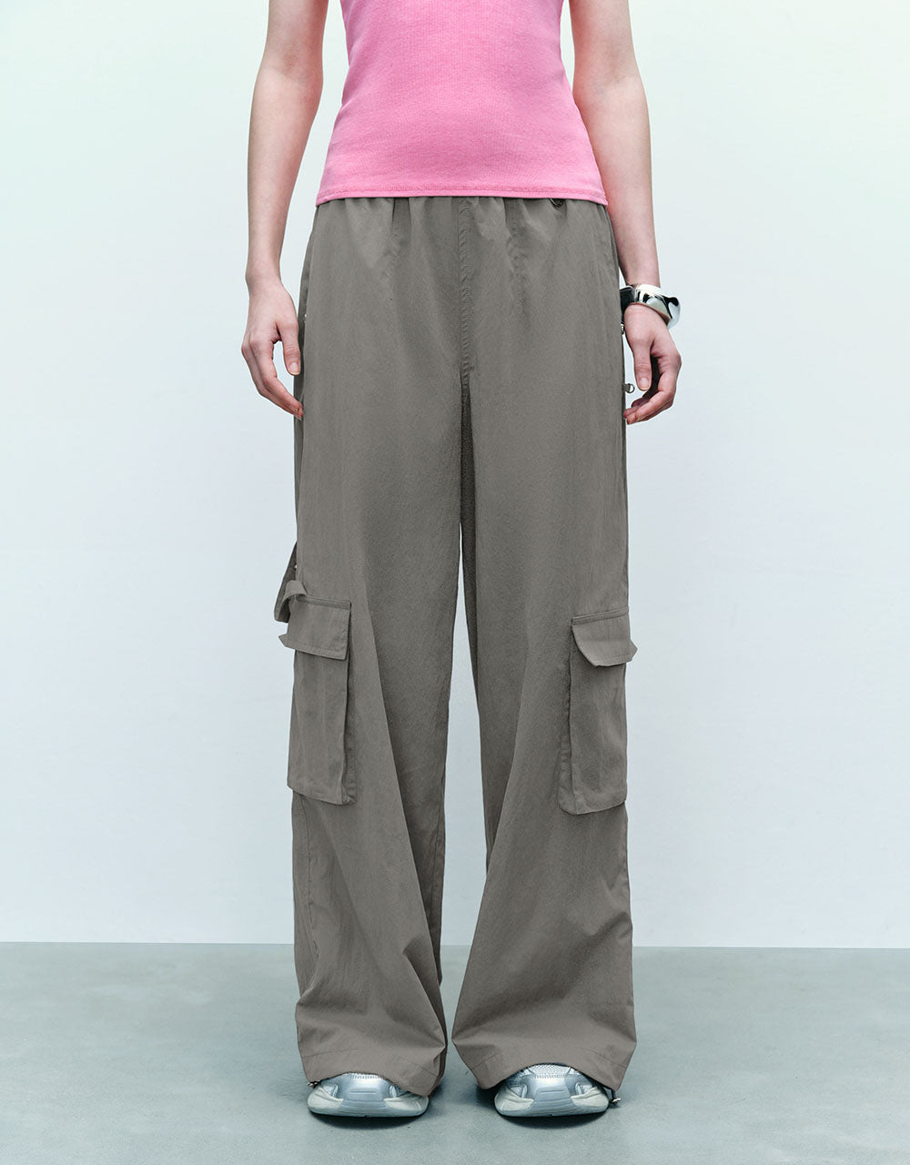 Elastic Waist Loose Jogger Pants