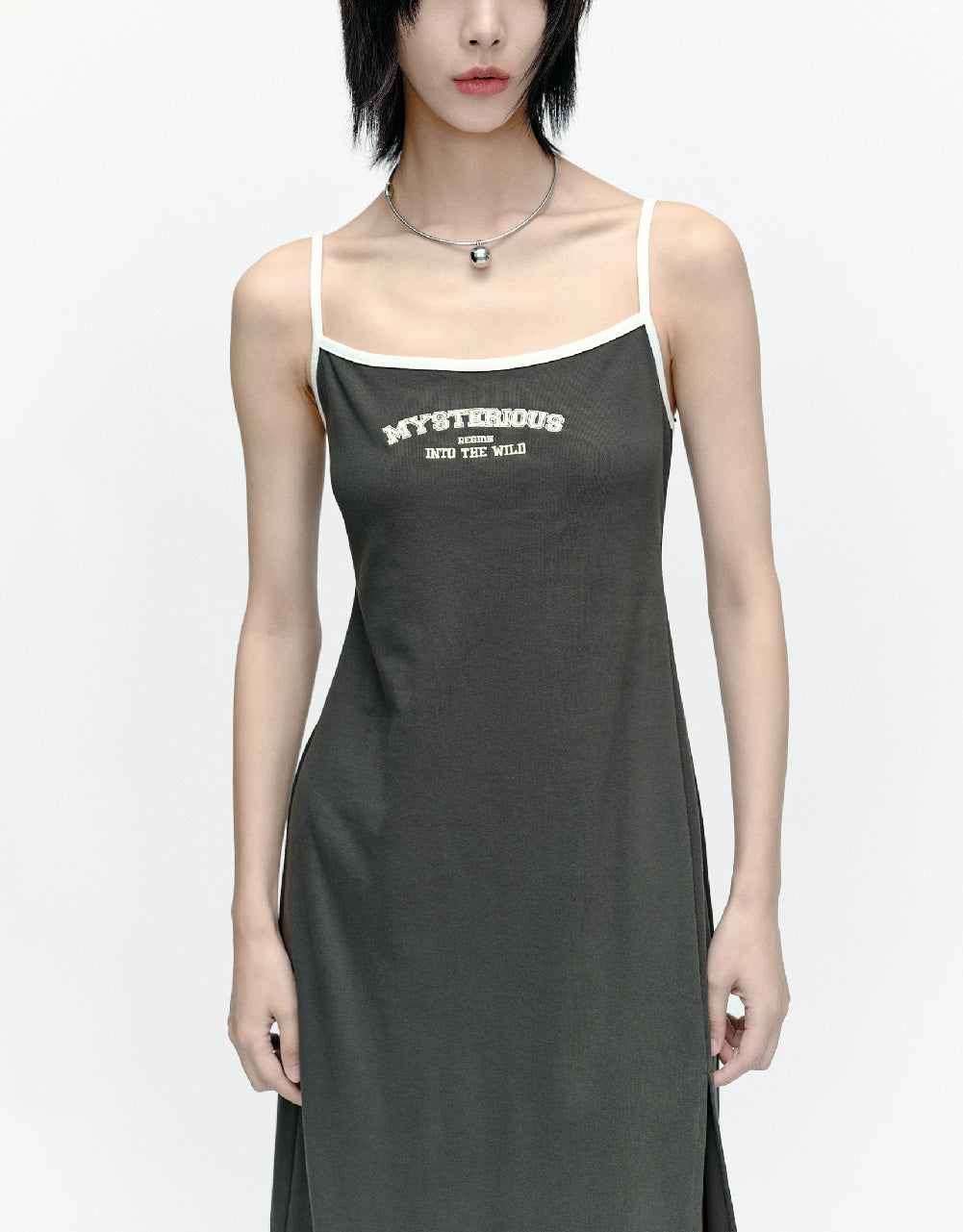 Sleeveless U Neck Skinny Dress