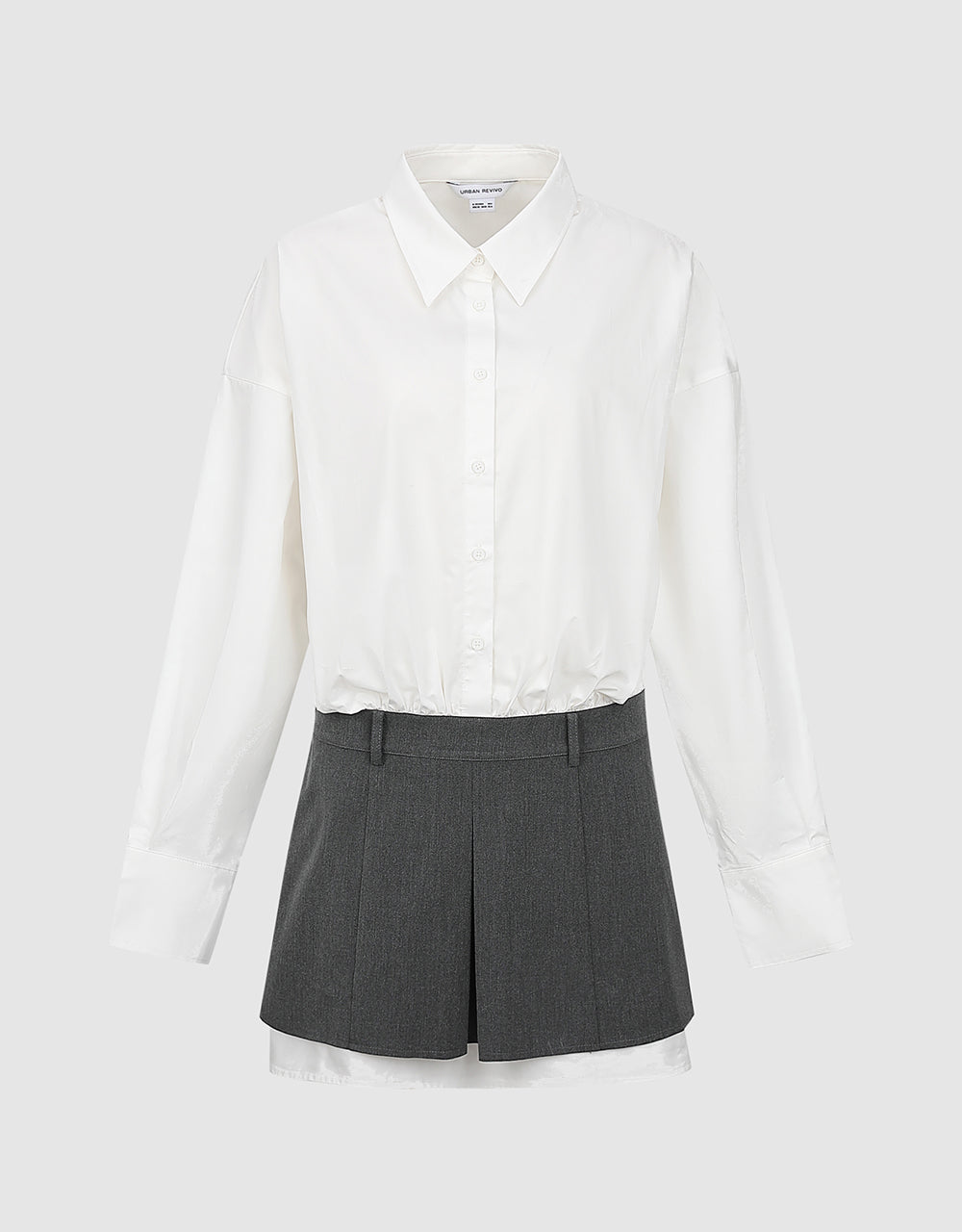 skater dress shirt Khaki And Cream Print Shirt Skater Dress AX Paris