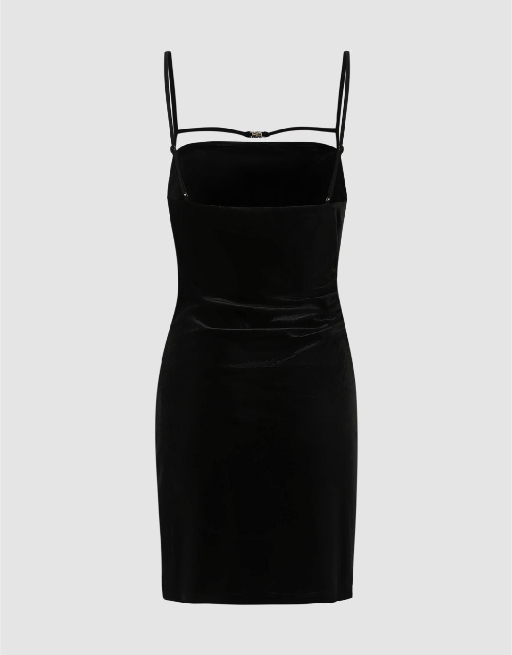 Sleeveless Square-Cut Collar Straight Dress