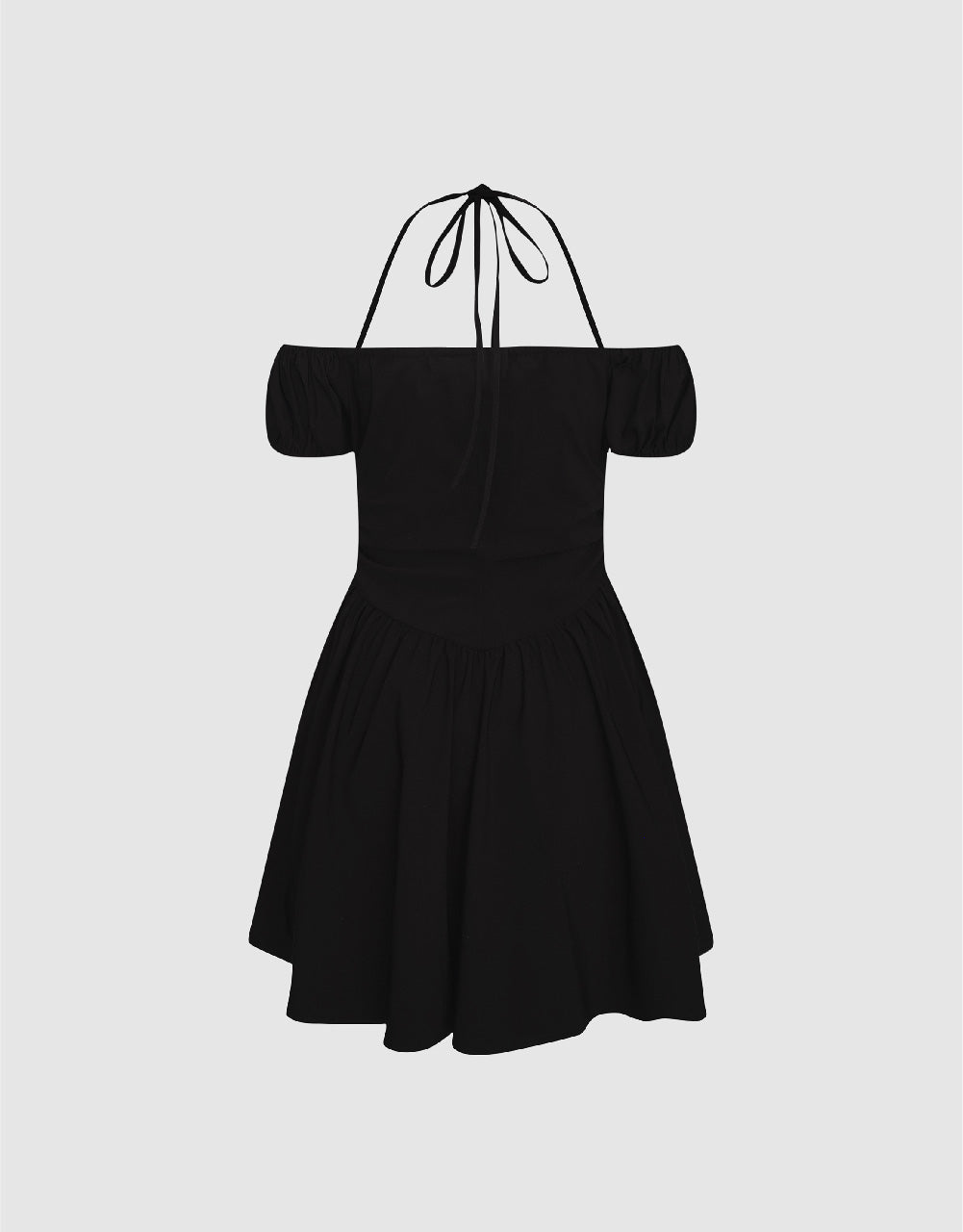 Sleeveless Off-Shoulder A-Line Dress