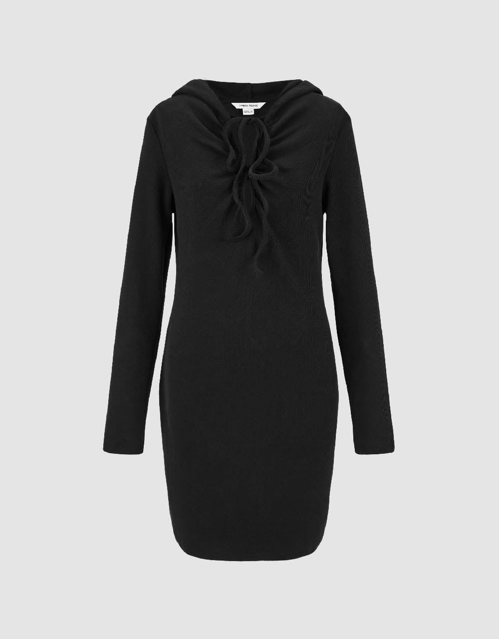 O-Ring Hooded Skinny Dress