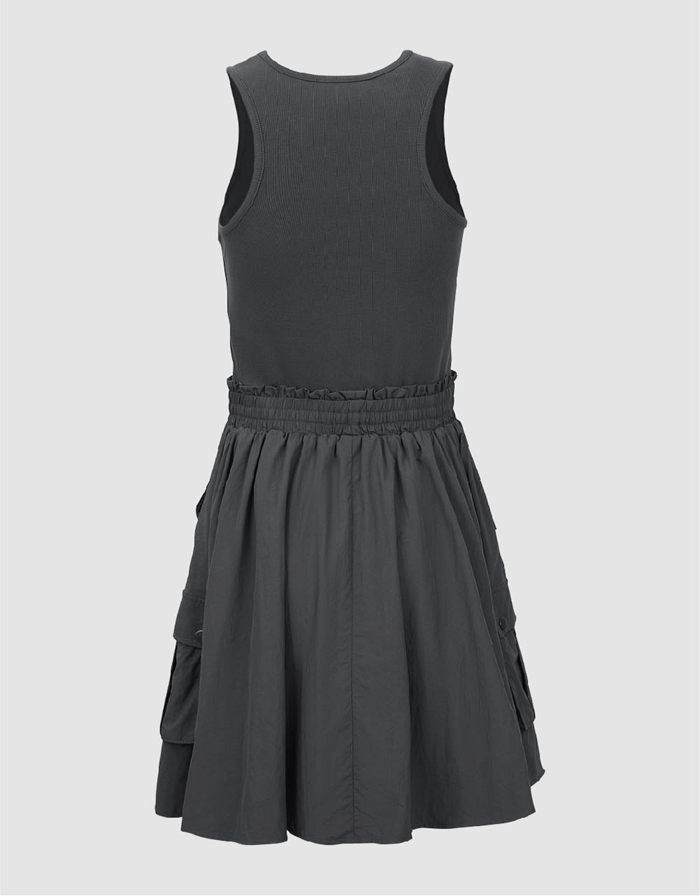 Sleeveless Crew Neck A-Line Dress