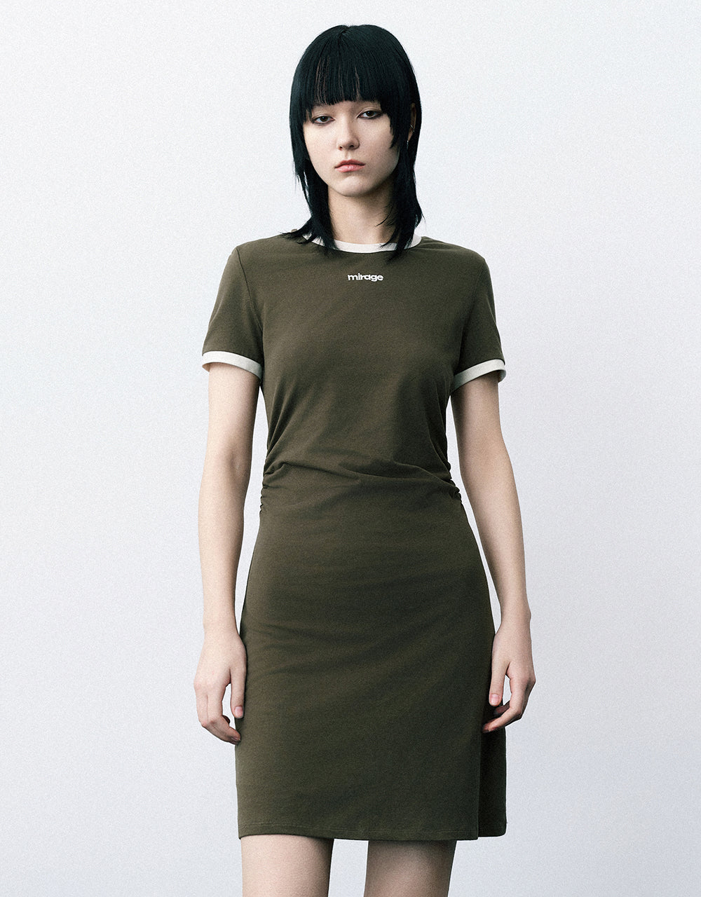 Crew Neck Skinny Knitted Dress