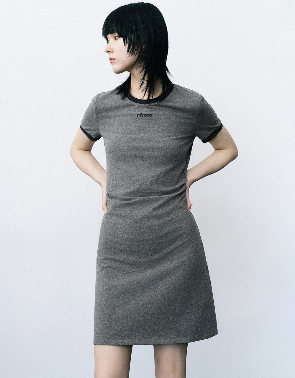 Crew Neck Skinny Knitted Dress