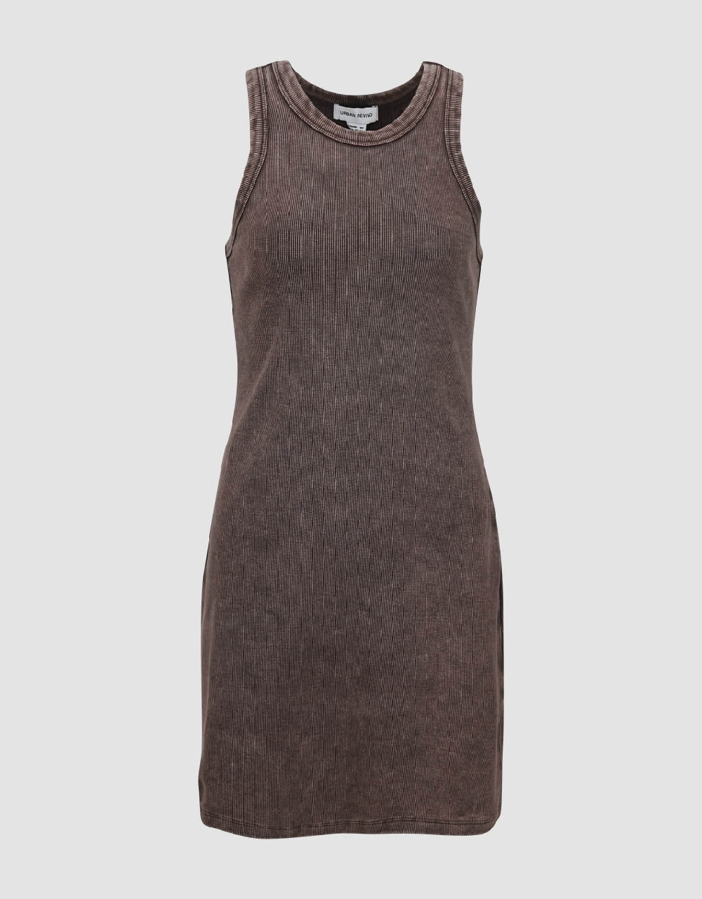 Sleeveless Crew Neck Skinny Knitted Dress