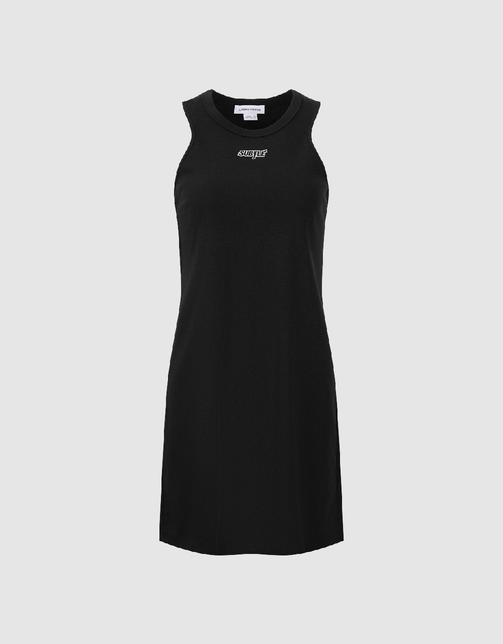 Sleeveless Crew Neck A-Line Dress