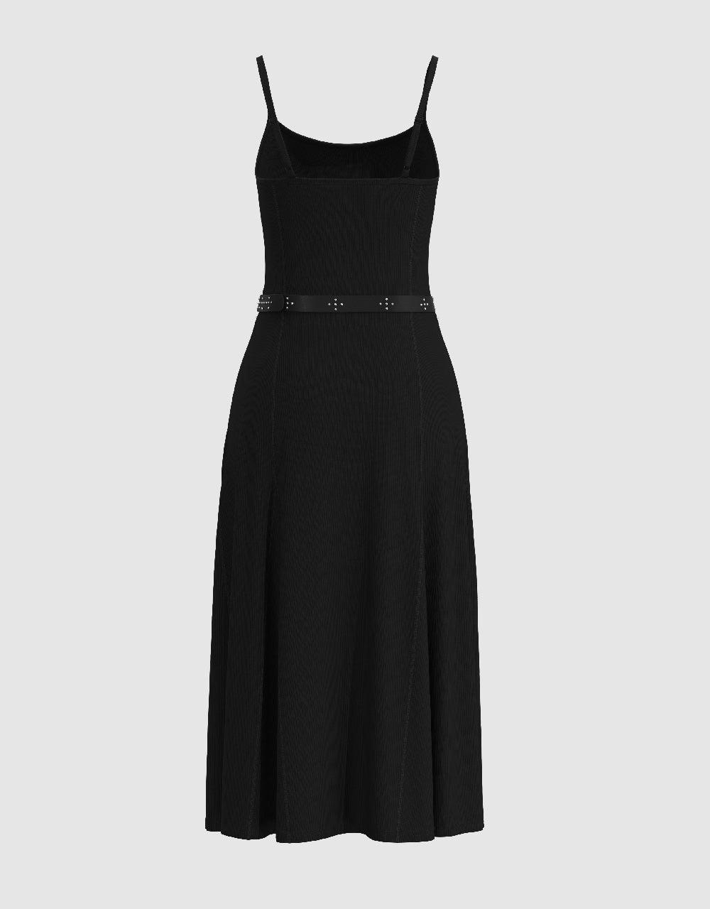 Skinny Cami Dress With Belt