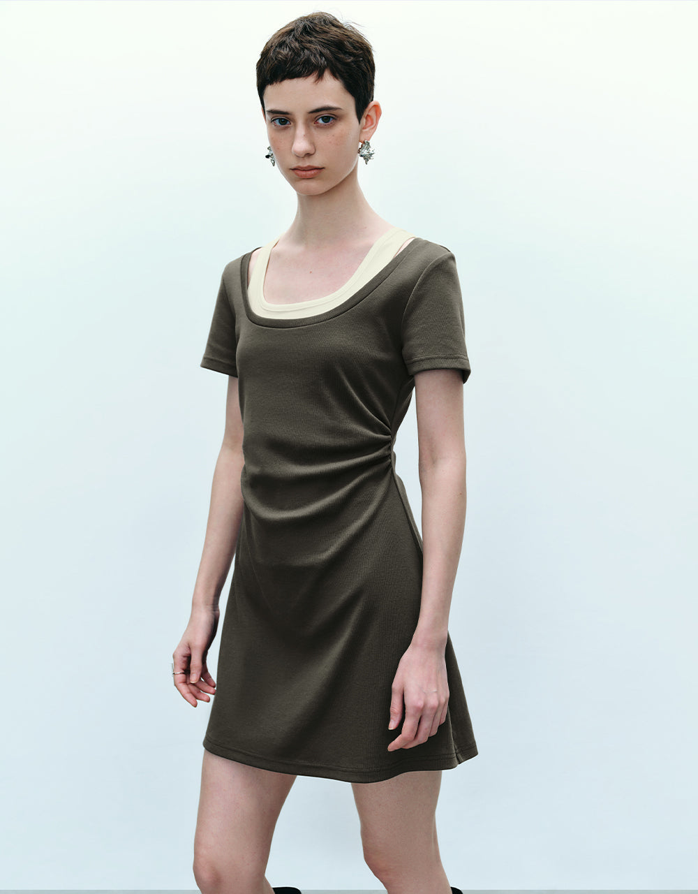 Halter Neck Knitted Skinny Dress