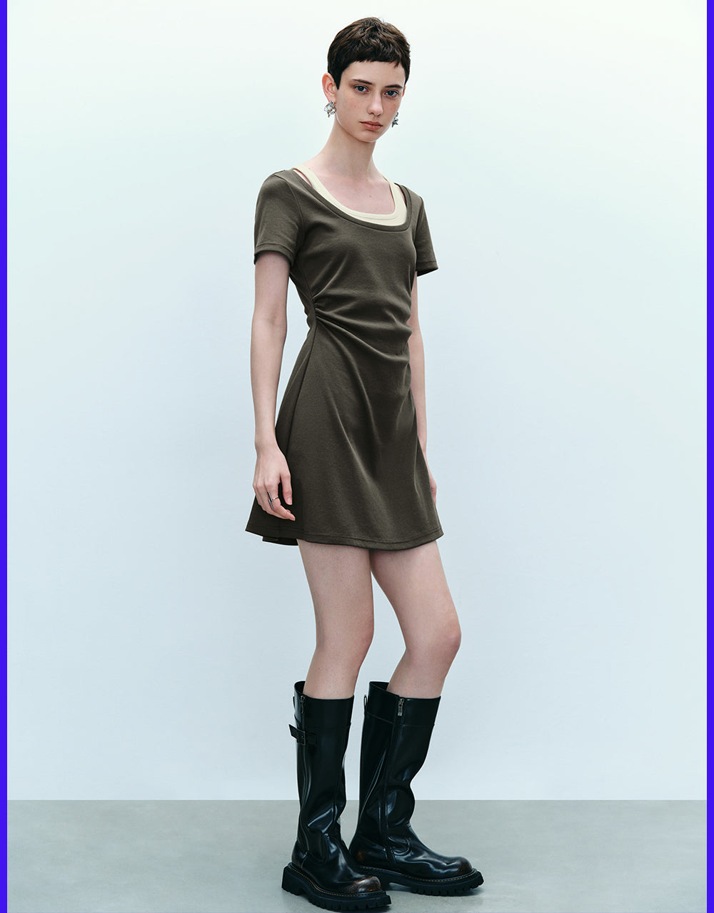 Halter Neck Knitted Skinny Dress