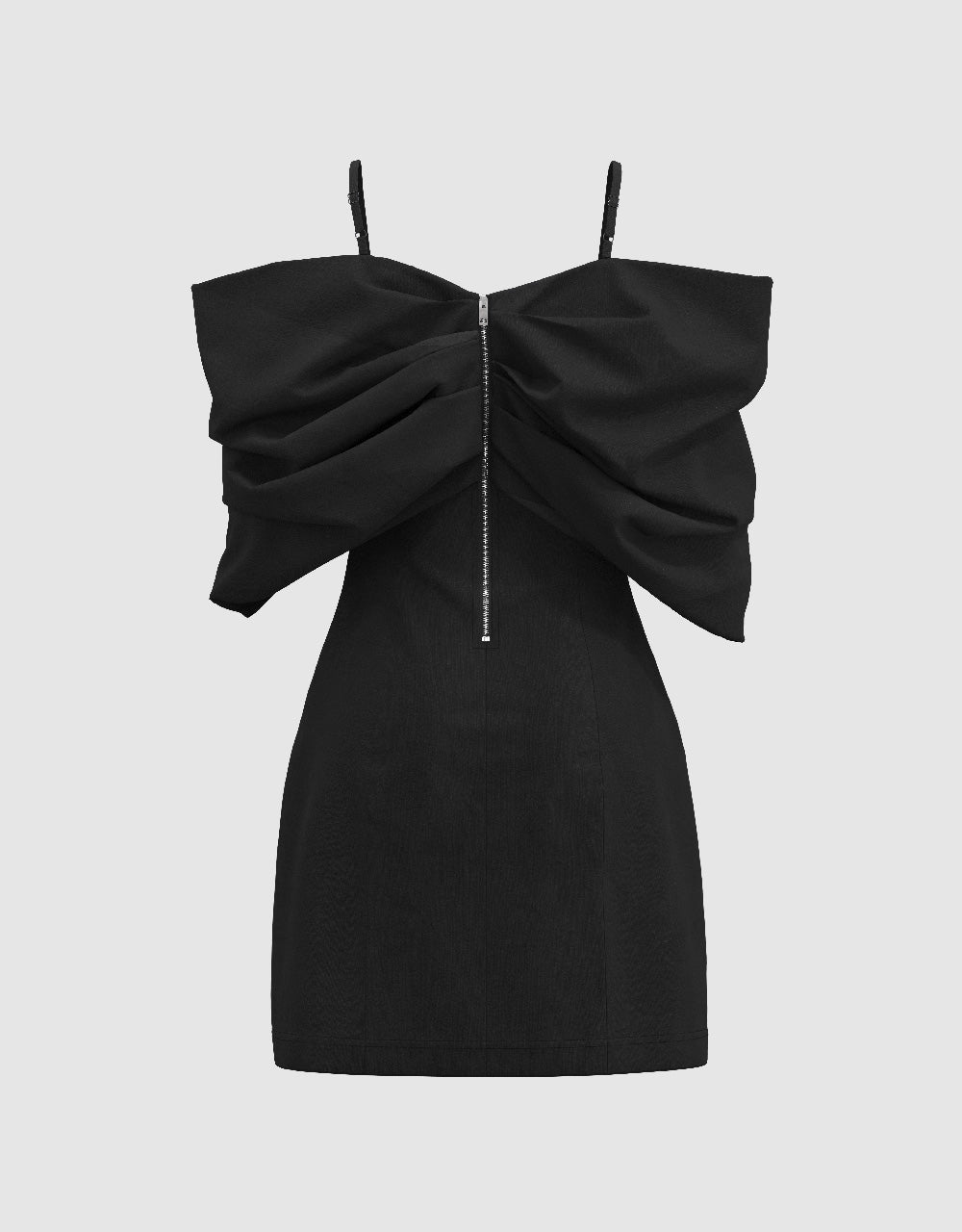 Off-Shoulder Bow Tie Skinny Dress