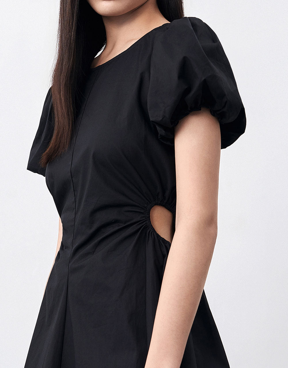 Crew Neck Mini A-Line Dress