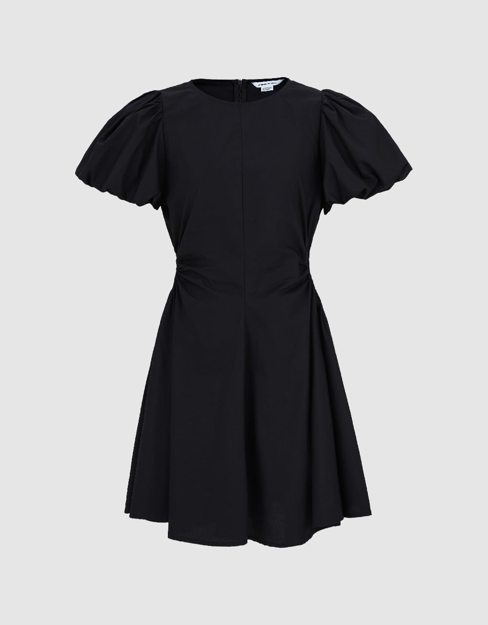 Crew Neck Mini A-Line Dress