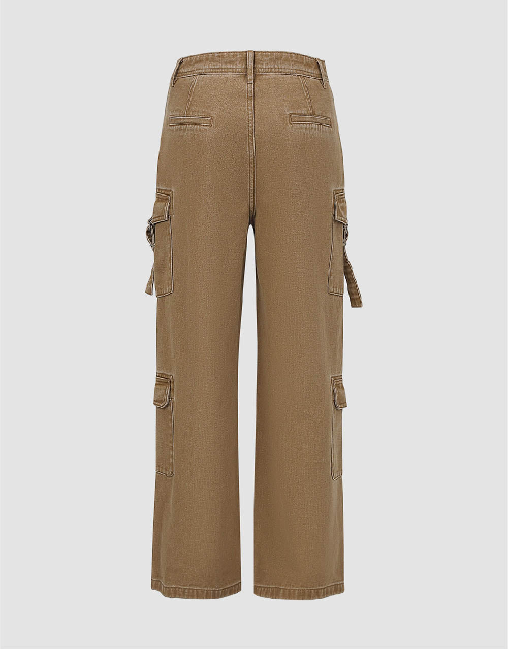 Multi-Pocket Wide-Leg Jeans