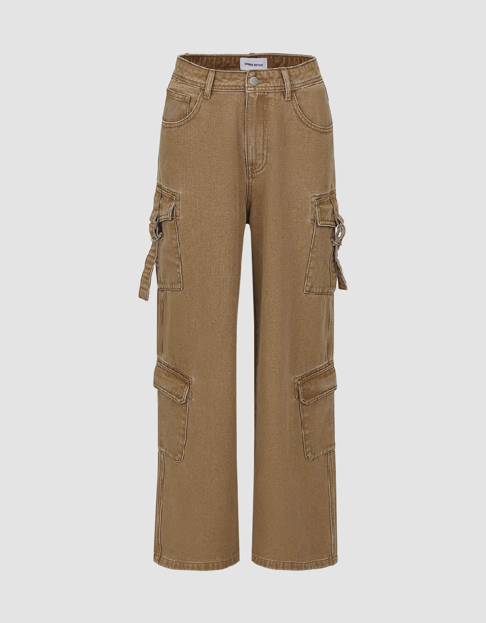 Multi-Pocket Wide-Leg Jeans
