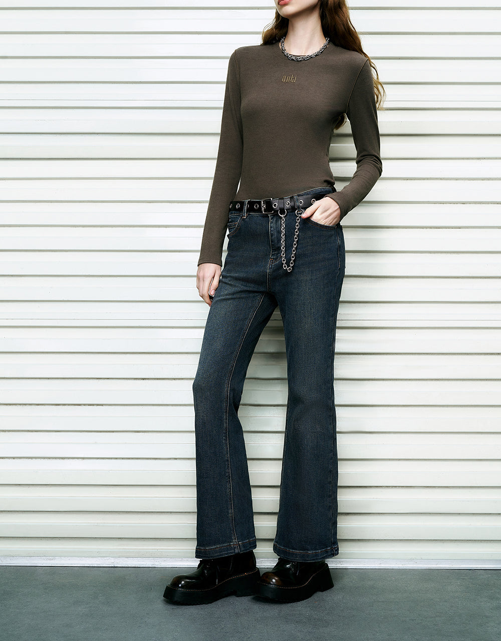 Flare Jeans With Belt