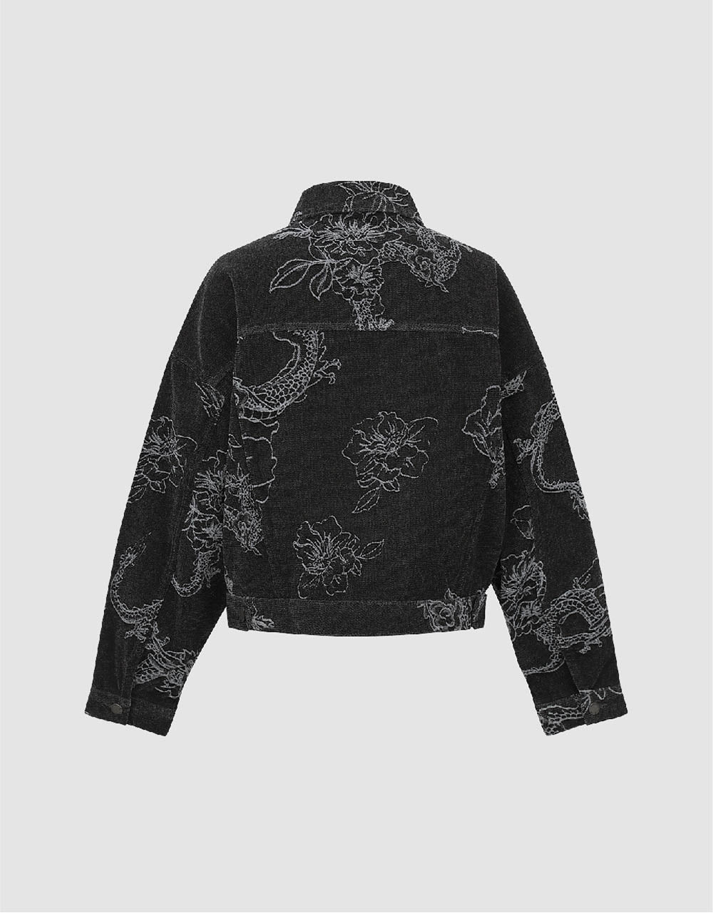 Dragon Printed Denim Jacket