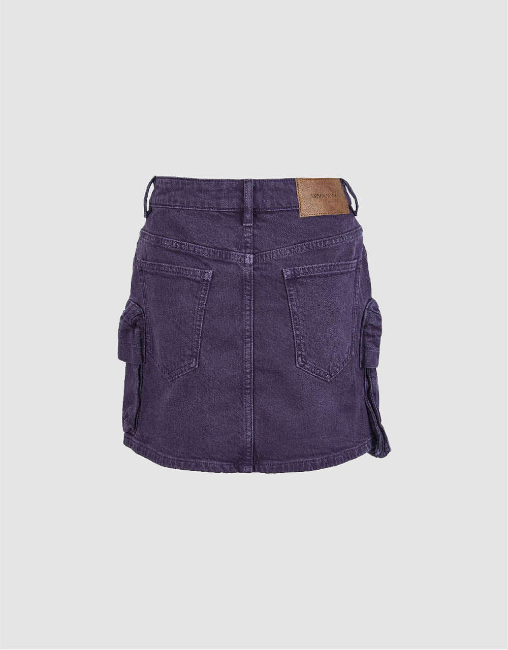 Multi-Pocket Straight Denim Skirt