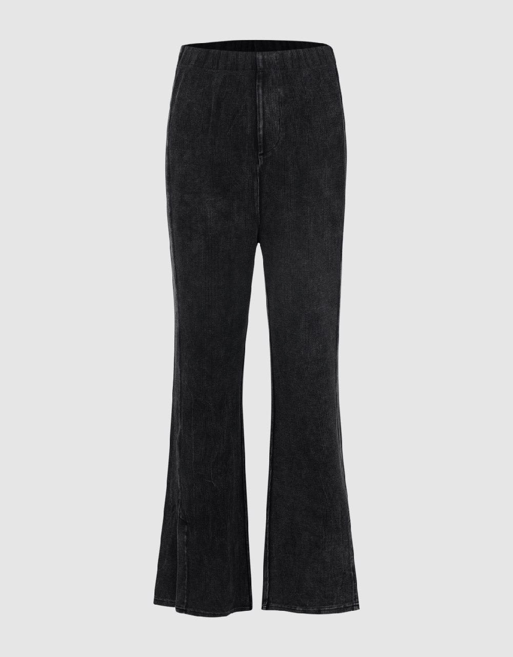 Elastic Waist Flare Jeans