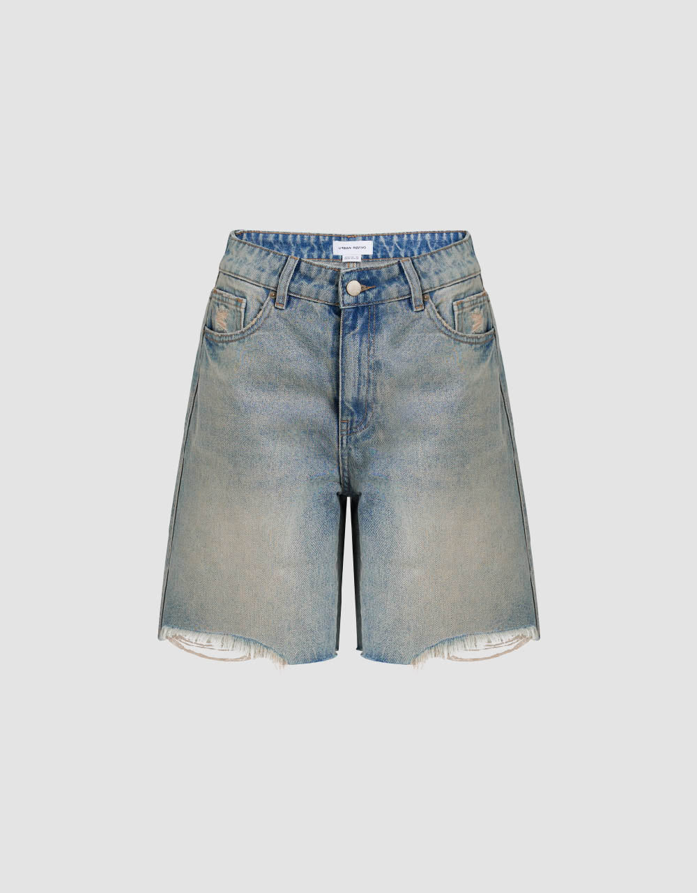 Raw Hem Denim Shorts