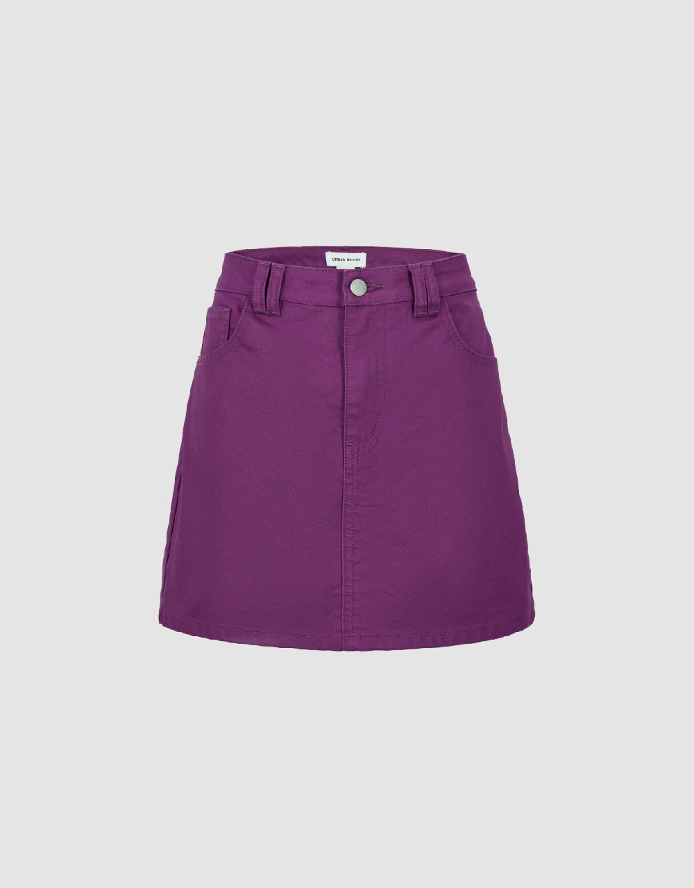 Mini A-Line Denim Skirt