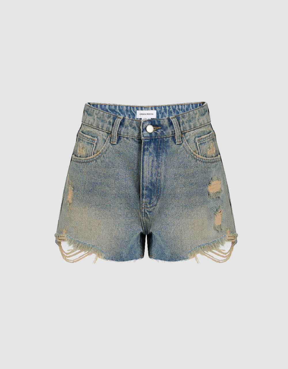 Raw Hem Denim Shorts