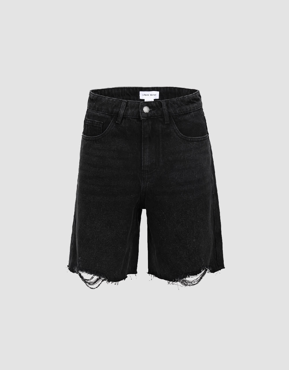 Raw Hem Denim Shorts