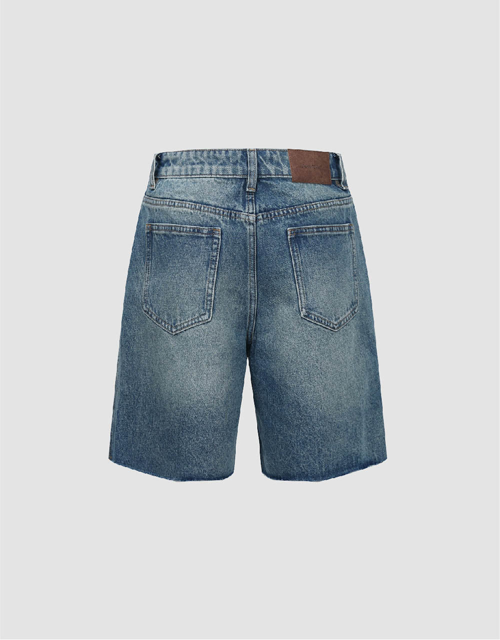 Raw Hem Denim Shorts