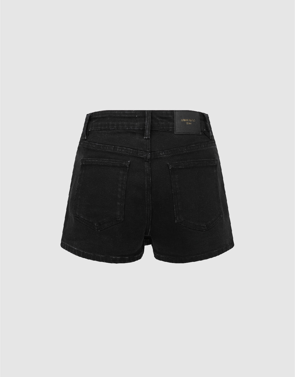 Split Hem Denim Shorts