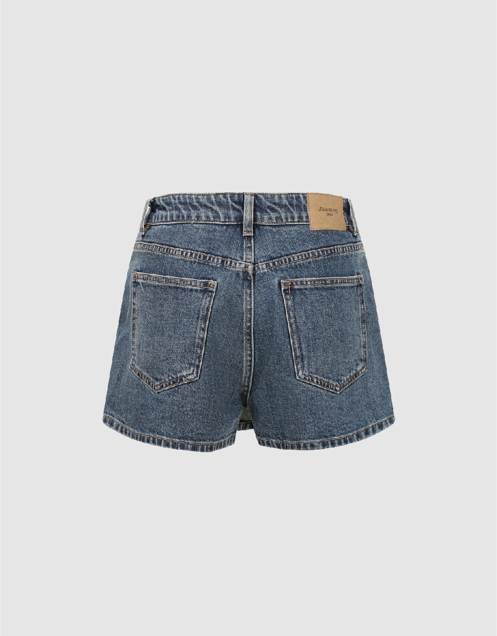 Split Hem Denim Shorts