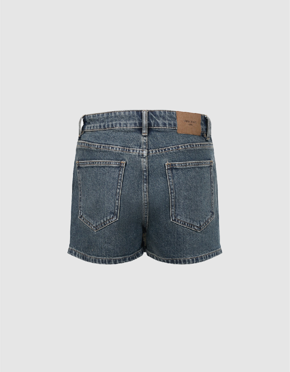 Split Hem Denim Shorts