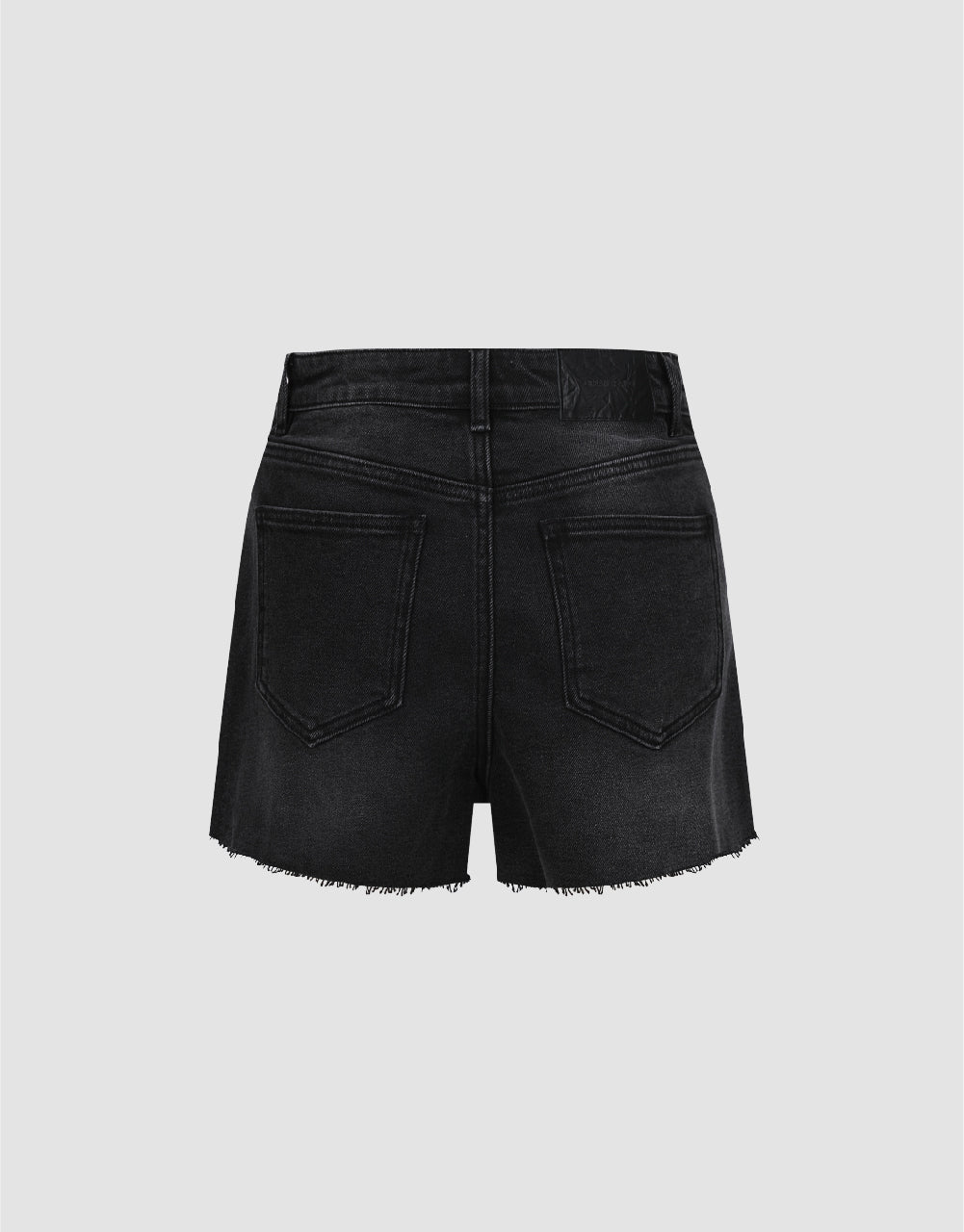 Raw Hem Denim Shorts