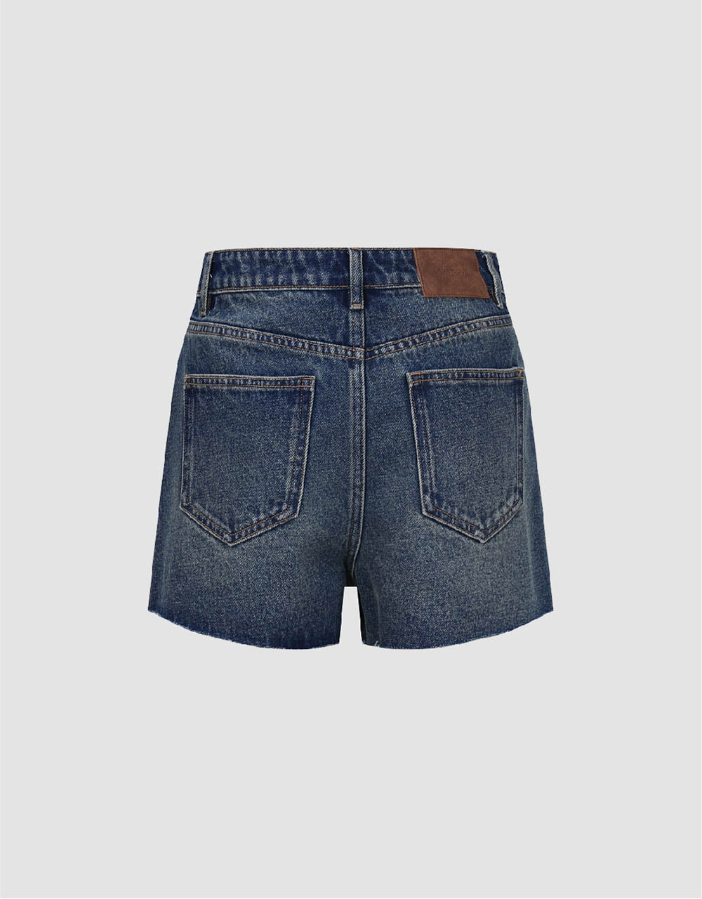 Raw Hem Denim Shorts