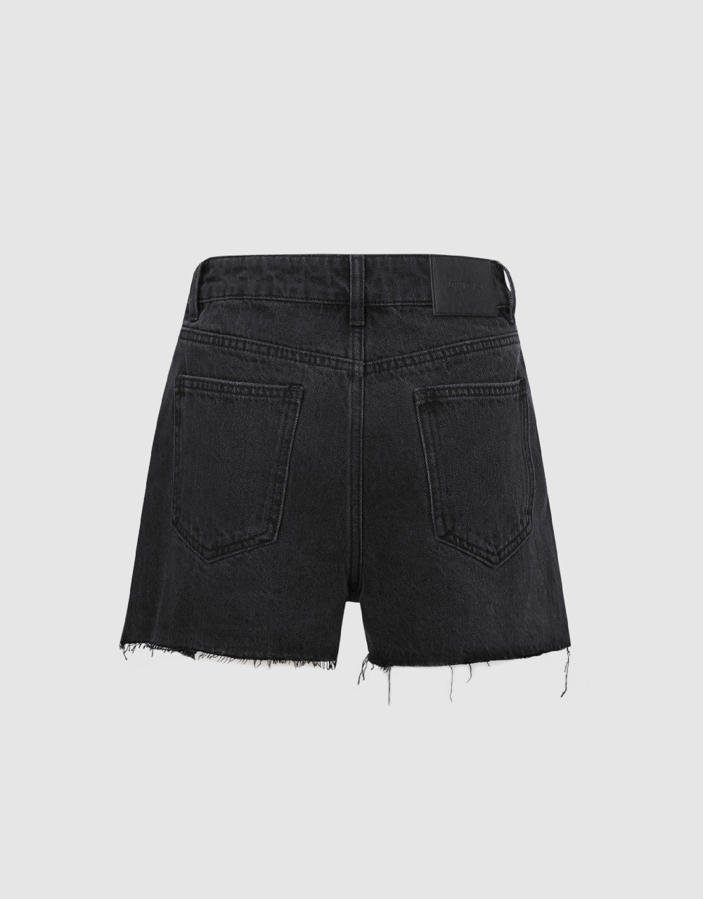 Raw Hem Denim Shorts