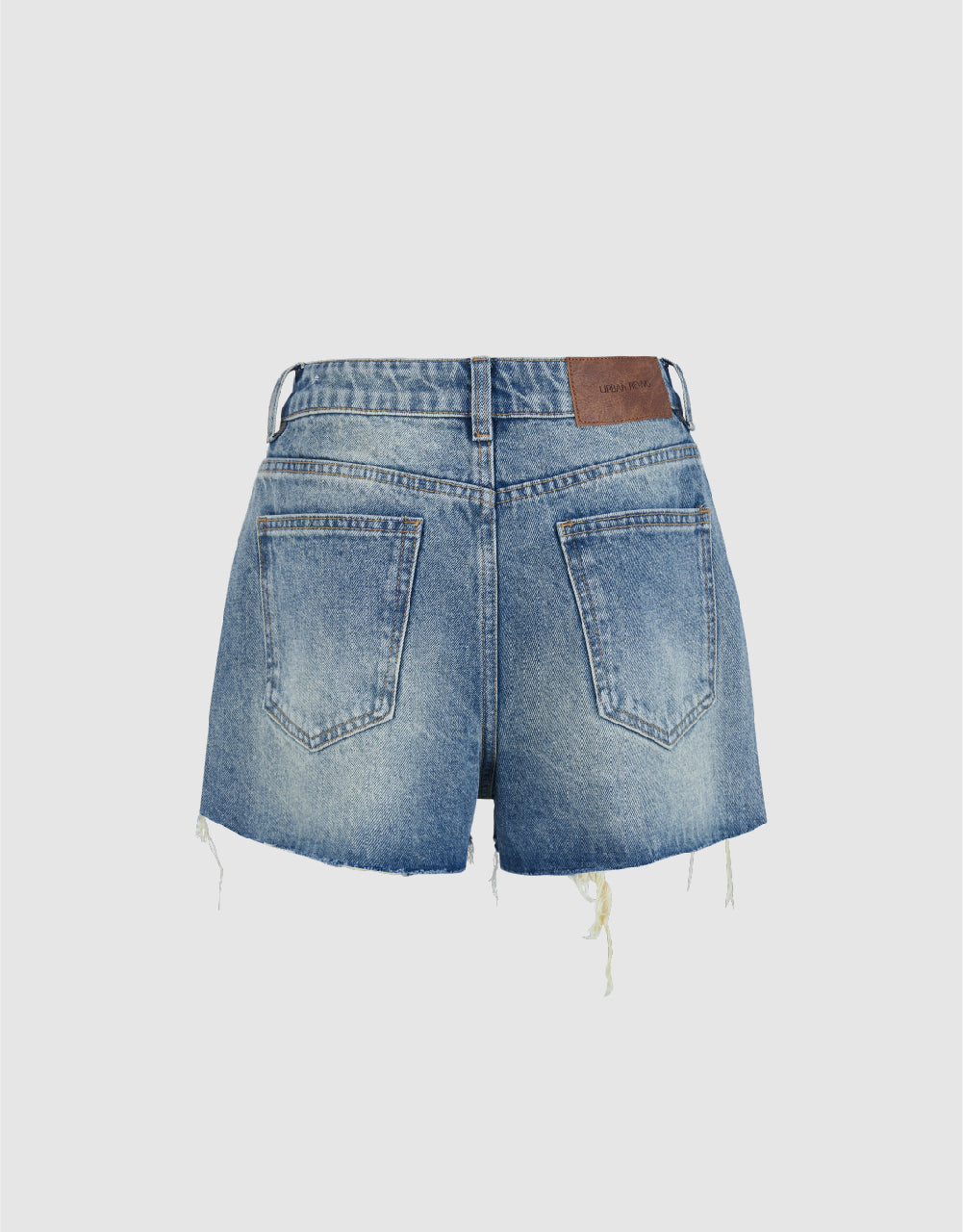 Raw Hem Denim Shorts