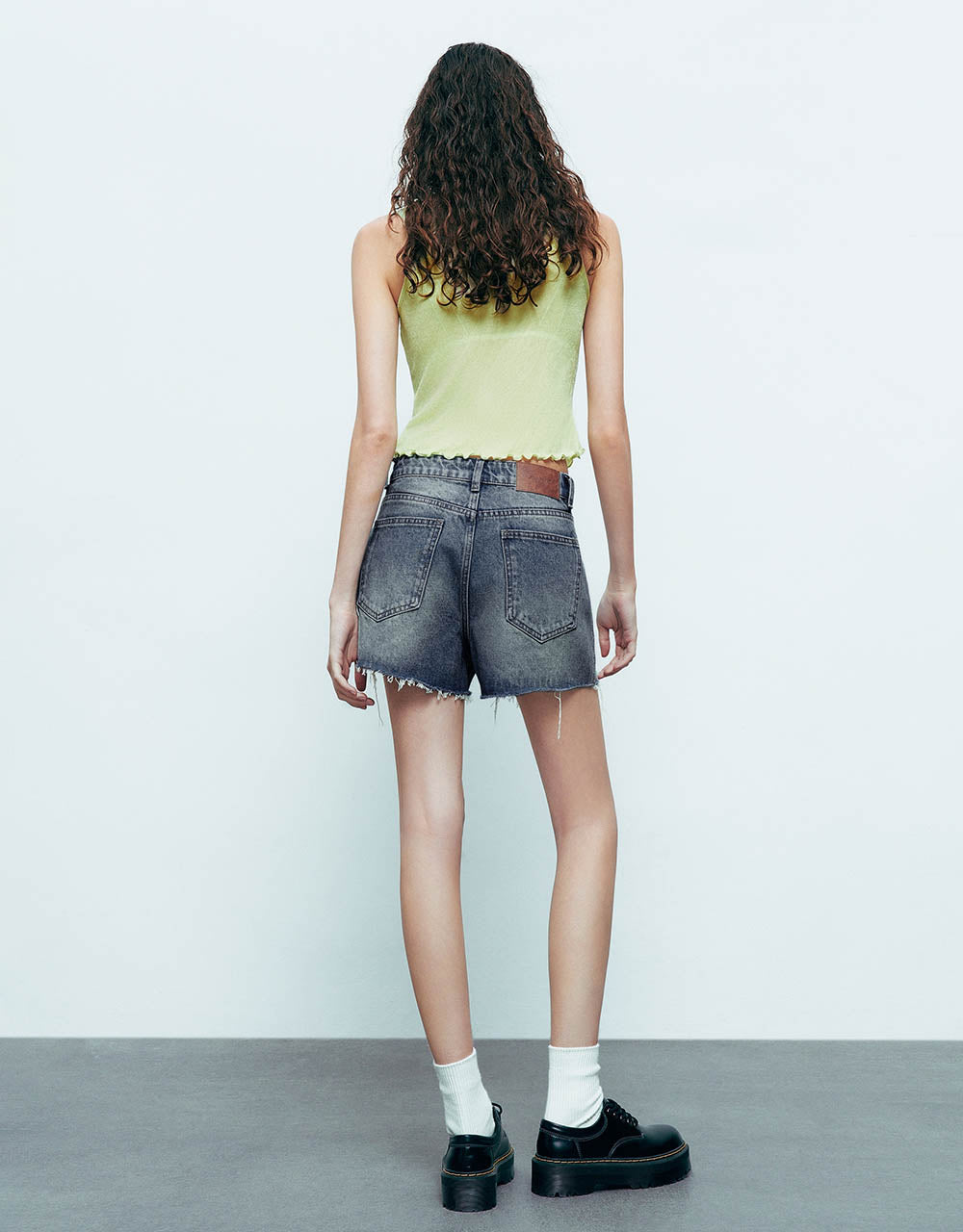 Raw Hem Denim Shorts