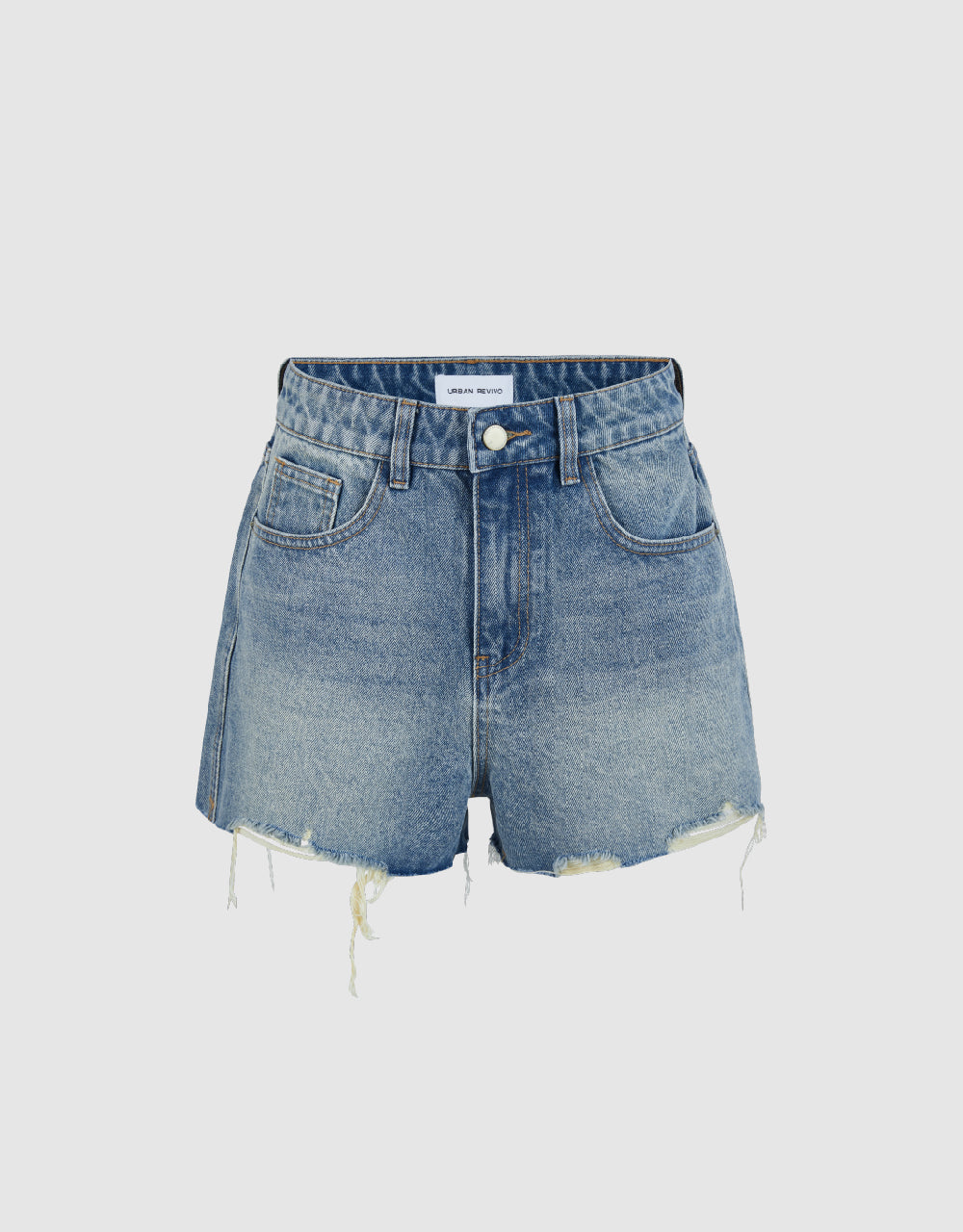 Raw Hem Denim Shorts