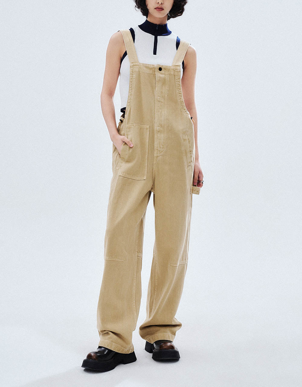 Loose Denim Overall