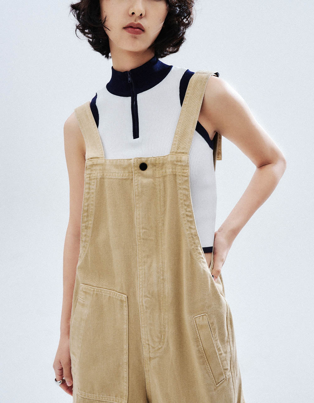 Loose Denim Overall