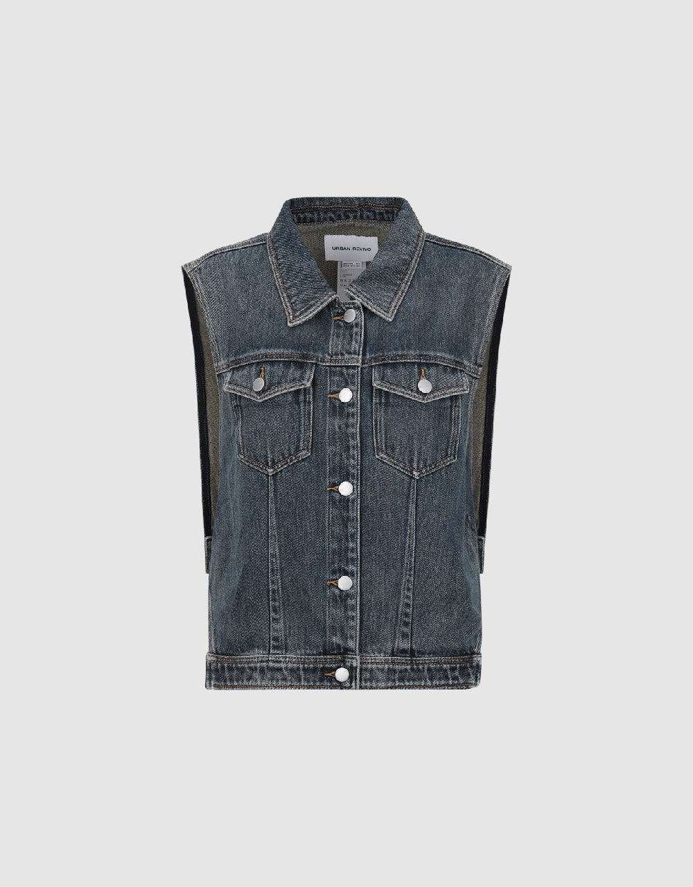 Lapel Denim Vest