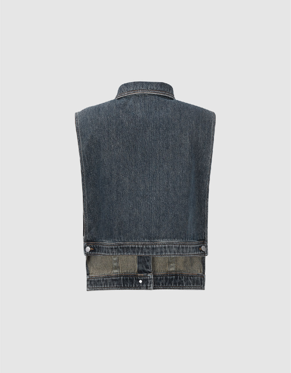 Lapel Denim Vest