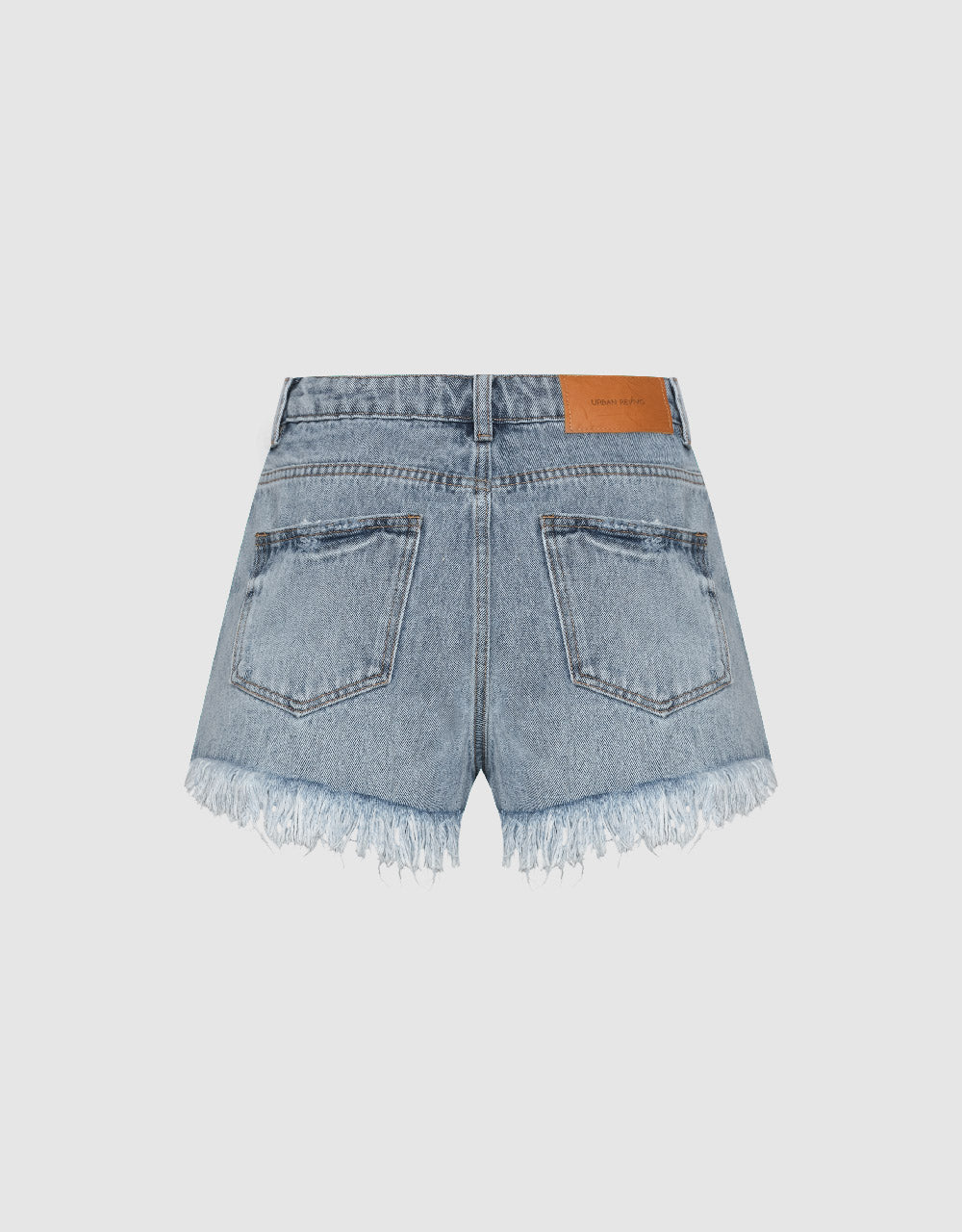 Raw Hem Denim Shorts