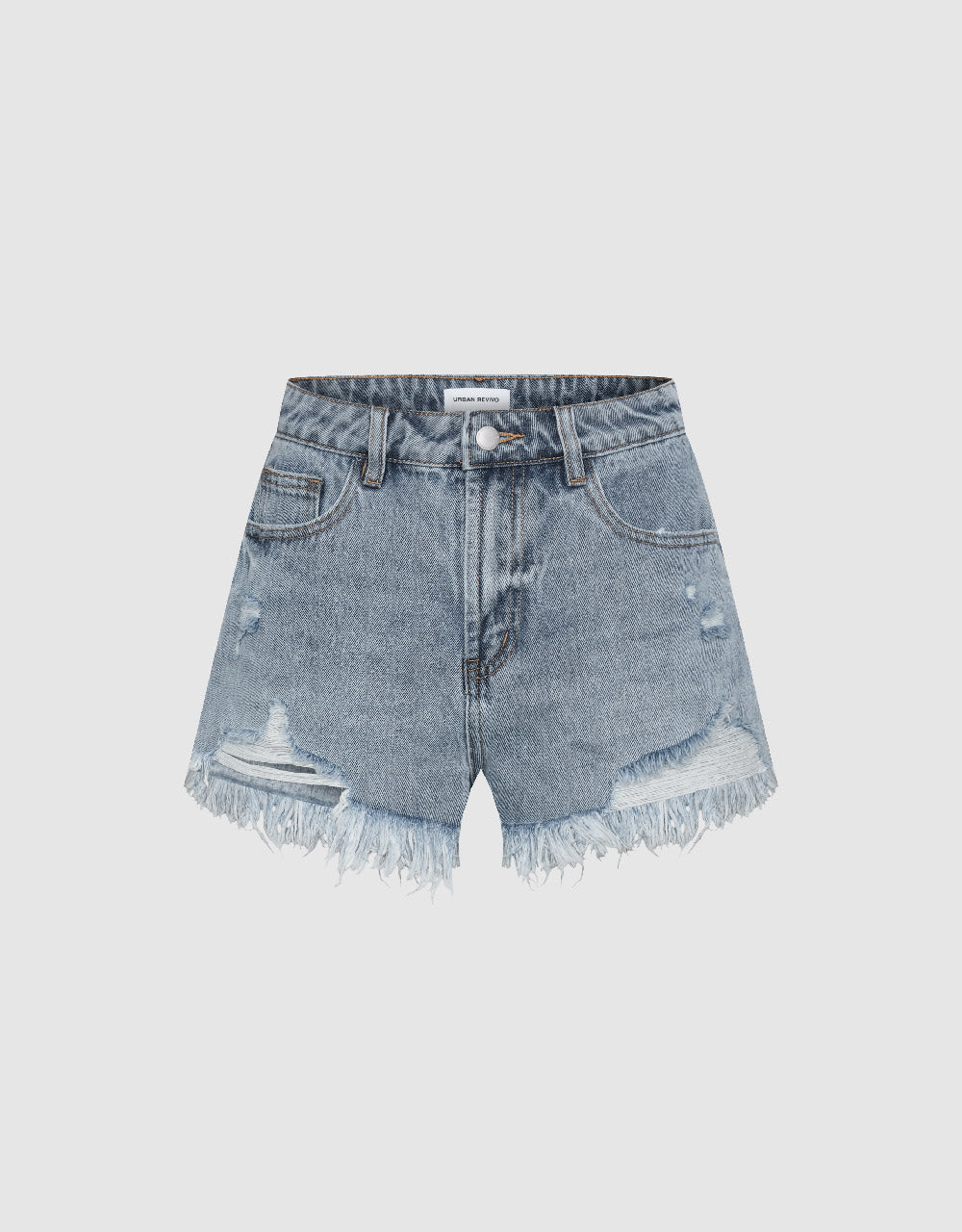 Raw Hem Denim Shorts