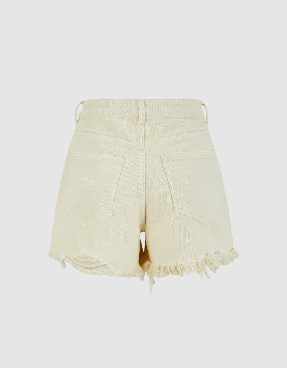 Raw Hem Denim Shorts