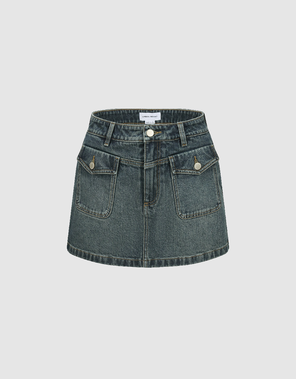 Front Pocket Denim Shorts