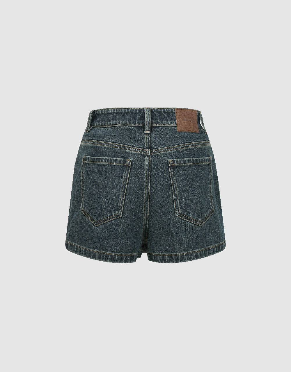 Front Pocket Denim Shorts