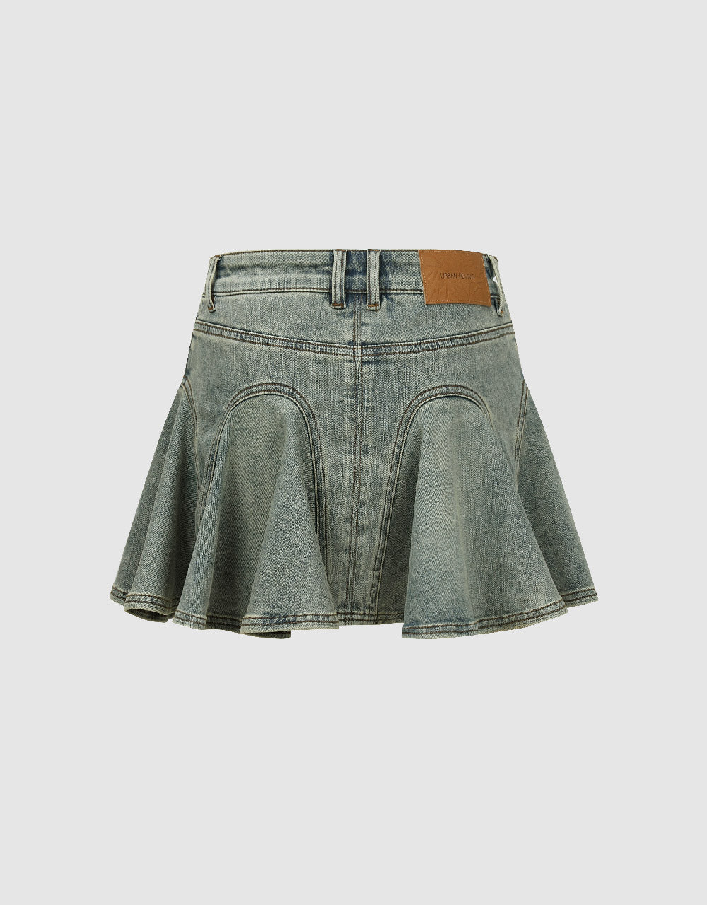 Mini A-Line Denim Skirt