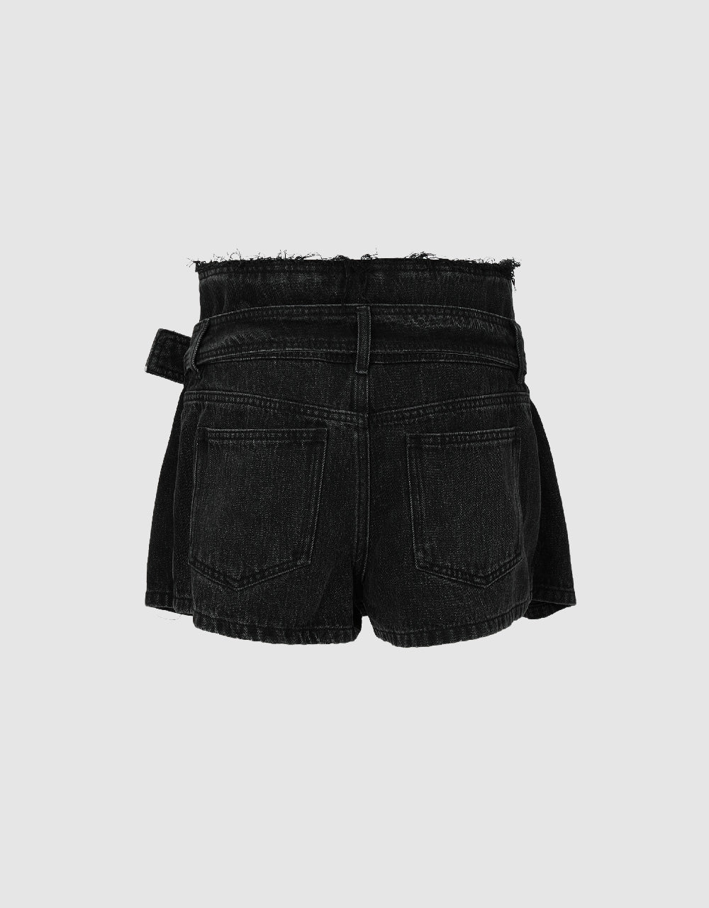 Gradient Pleated Denim Skort