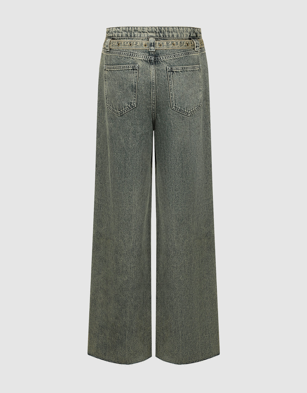 Straight Jeans With Belt